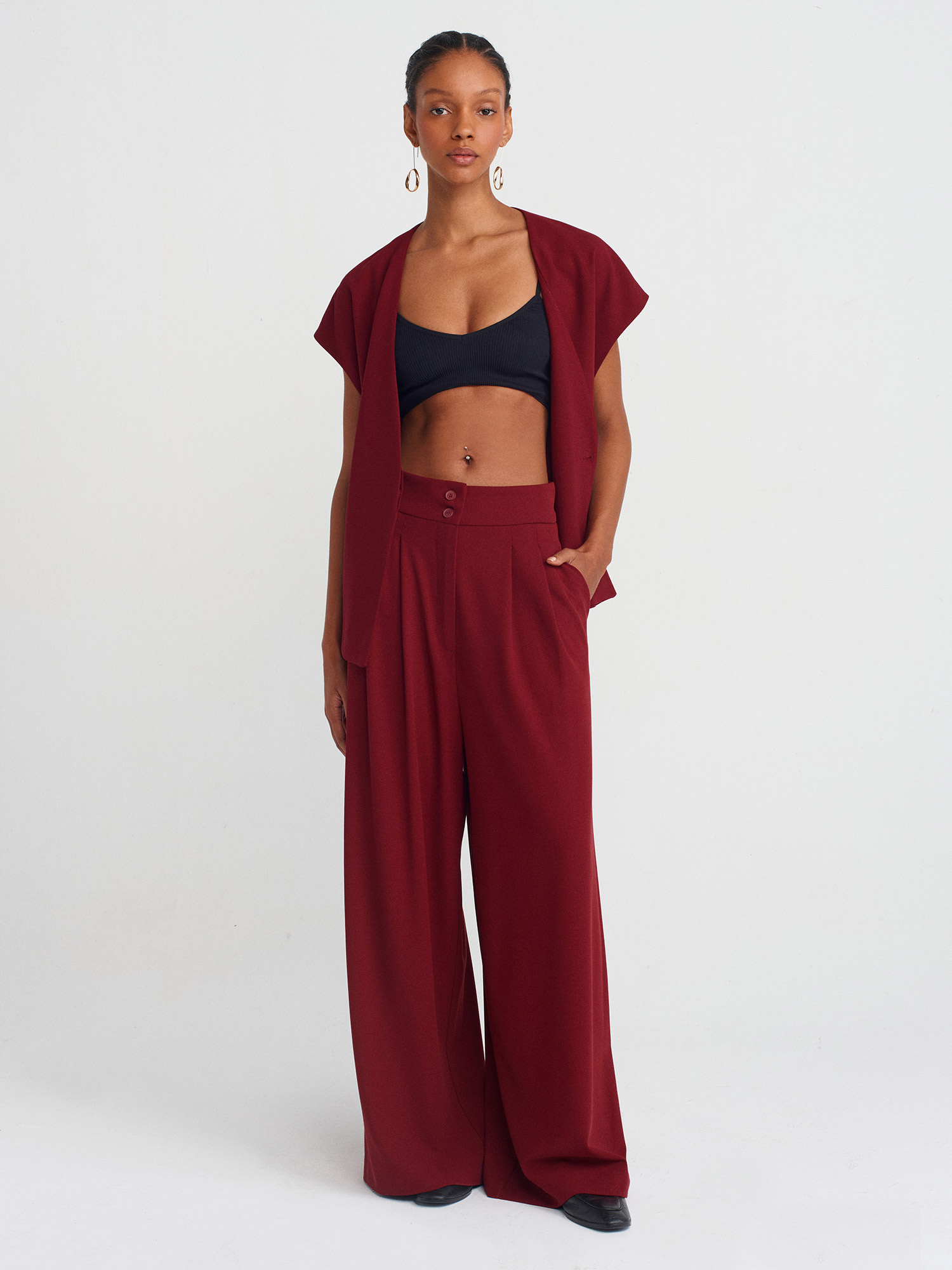 71585 Pensli Kısa Paça Pantolon